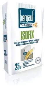 Isofix - клей для пенополистерола, минваты и нанесения армирующего слоя для фасадных систем мокрого