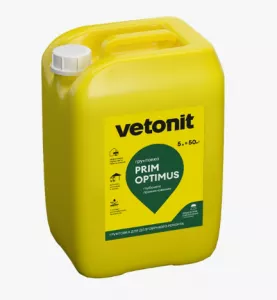 Ветонит Prim Optimus грунтовка глубокого проникновения, 5л